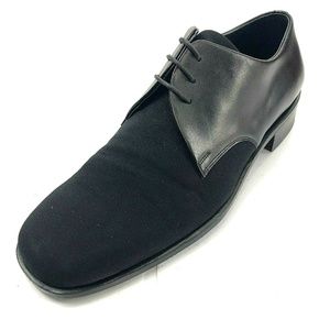 TO BOOT NEW YORK 7.5 Leather Canvas Derby Shoes